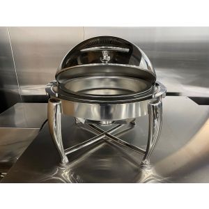 Chafer, Round, Roll-Top Lid