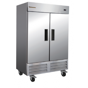 Freezer, 54", 2x Solid Door, Stainless Steel