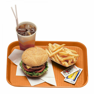 Tray, Fast Food, 12"x16", Orange