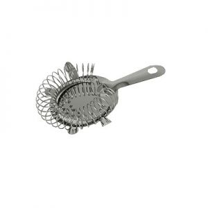 Bar Strainer, 4-Prong, Stainless Steel