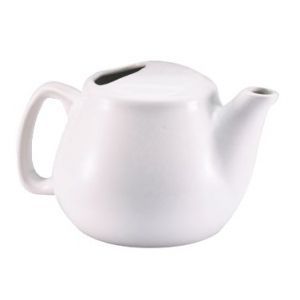 Teapot, 16oz, Ceramic, White