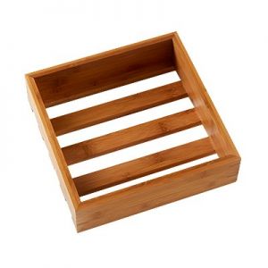 Wood Crate, 9-1/8"x2½", Square, Bamboo