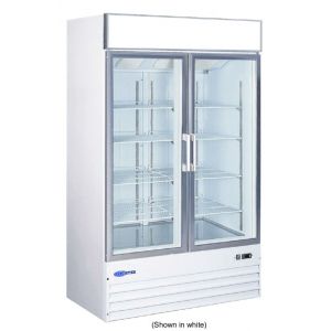 Merchandiser Freezer, 53", 2x Glass Swing Door