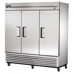 Cooler, 78", 3x Solid Door, 72ft³, Stainless Steel