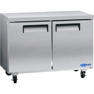 Freezer, 48", Undercounter, 2x Solid Door, S/S