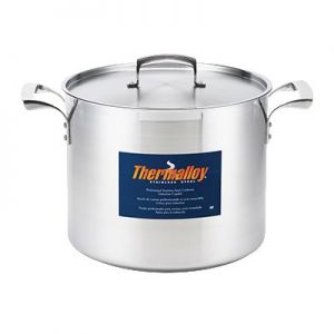 Stock Pot, 10qt, 9½", Stainless Steel