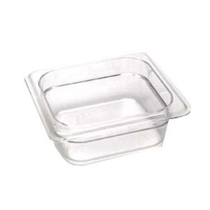 Food Pan, ⅙ Size, 2½" Deep, Polycarbonate, Clear