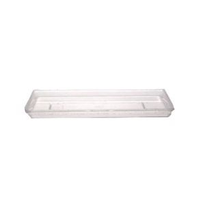 Lid, 1/2 Size Long, Flat, Solid, PC, CL