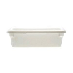 Food Storage Container, 12"x18"x6", 3gal, PE, WH