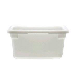 Food Storage Container, 12"x18"x9", 4¾gal, PE, WH