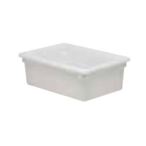 Food Storage Container, 18"x26"x12", 17gal, PE, WH