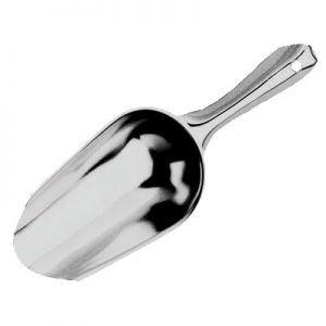 Ice Scoop, 9½", Stainless Steel, 5-3/8"x3" Bowl