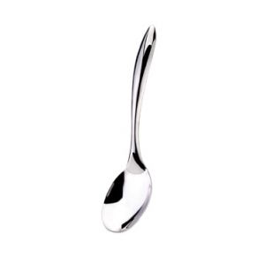 Spoon, Solid, 10", Stainless Steel, Eclipse