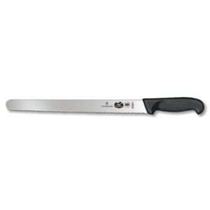 Knife, Slicer, 12", Wavy Edge, Black Fibrox® Handle