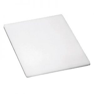 Cutting Board, 10"x6"x½", Polyethylene, White