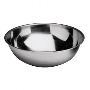 Mixing Bowl, 4qt, 10-3/8", Stainless Steel