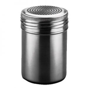 Dredger, 10oz, Twist Top, No Hdl, Stainless Steel
