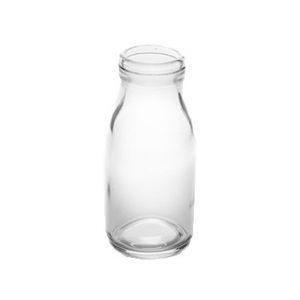 Milk Bottle, 8oz, Glass