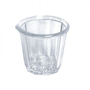 Syrup Cup, 2oz, Fluted, Clear Plastic, $/dz