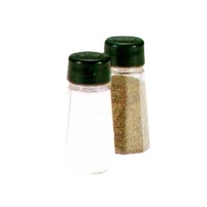 Salt & Pepper Shakers, Polycarbonate, Black