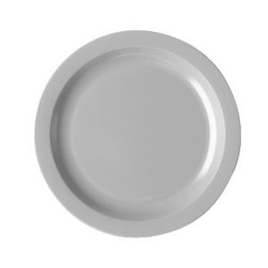 Plate, 10", Narrow Rim, Polycarbonate, White