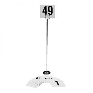 Table Number Card Set, #'s 1-50, 3¾"x4"