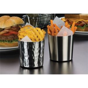 French Fry Cup, 14oz, 3-3/8"x3-3/8", S/S