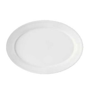 Platter, 12"x 8½", Oval, White, Melamine