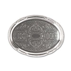 Tray, Catering, 18"x13", Oval, Chrome Plated