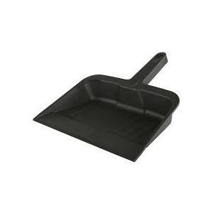 Dustpan, 12", Plastic, Black