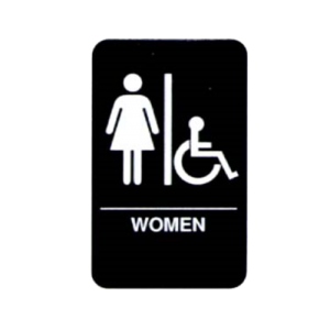 Sign, "Washroom - Women/Wheelchair"