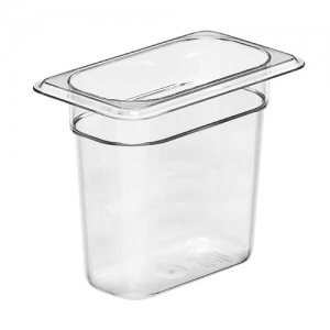 Food Pan, ⅑ Size, 6", Clear