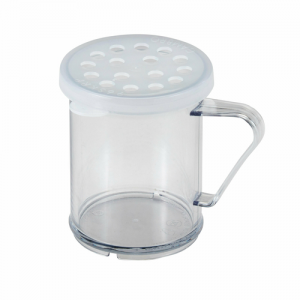 Shaker/Dredge, 10oz, Polycarbonate, with White Parsley Lid