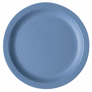 Plate, 9", Narrow Rim, Polycarbonate, Slate Blue