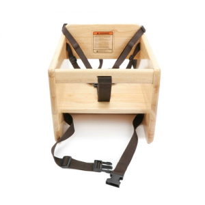 Booster Seat, Wooden, Natural