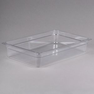Food Pan, Full Size, 4", Clear