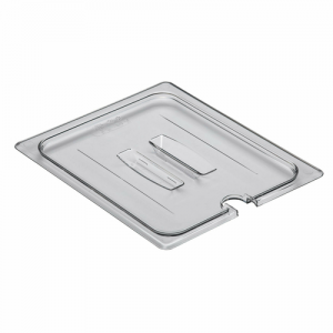 Pan Cover, ½ Size, Notched, Clear