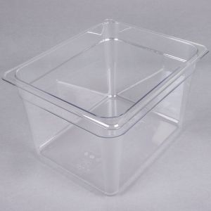 Food Pan, ½ Size, 8", Clear