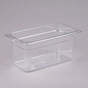 Food Pan, ⅓ Size, 6", Clear