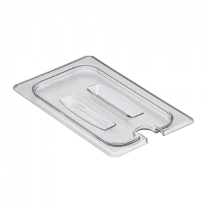 Pan Cover, ¼ Size, Notched, Clear