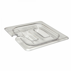 Pan Cover, ⅙ Size, Notched, Clear