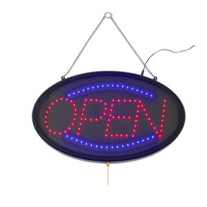 Lighted Sign, LED, Open
