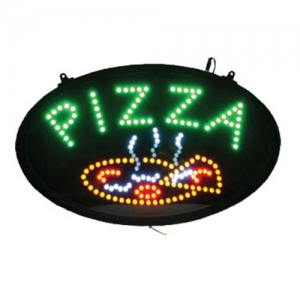 Lighted Sign, LED, Pizza