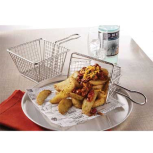 Fry Basket, 5"x4"x2⅞", Stainless Steel