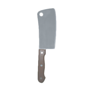 Cleaver, Asian, 6"x2¾"
