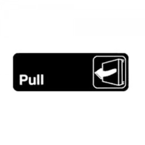 Information Sign, "Pull", 9"x3"