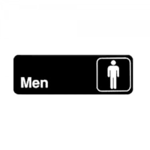 Sign, 9"x3", "Men"