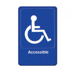 Sign, 6"x9", "Accessible"