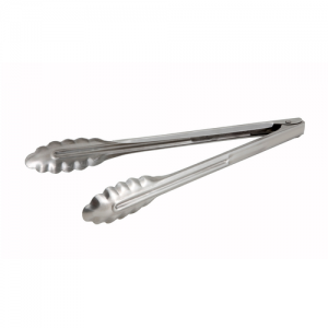 Tongs, Utility, 12", Stainless Steel