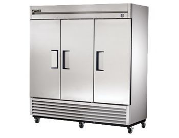 Cooler, 78", 3x Solid Door, 72ft³, Stainless Steel
